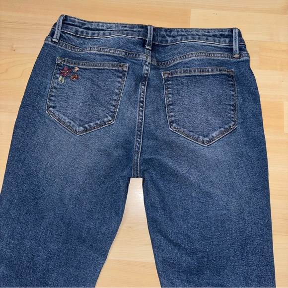 Driftwood Jeans Colette Embroidered Crop Straight Jeans Prairie Floral Women 6 - Picture 11 of 13